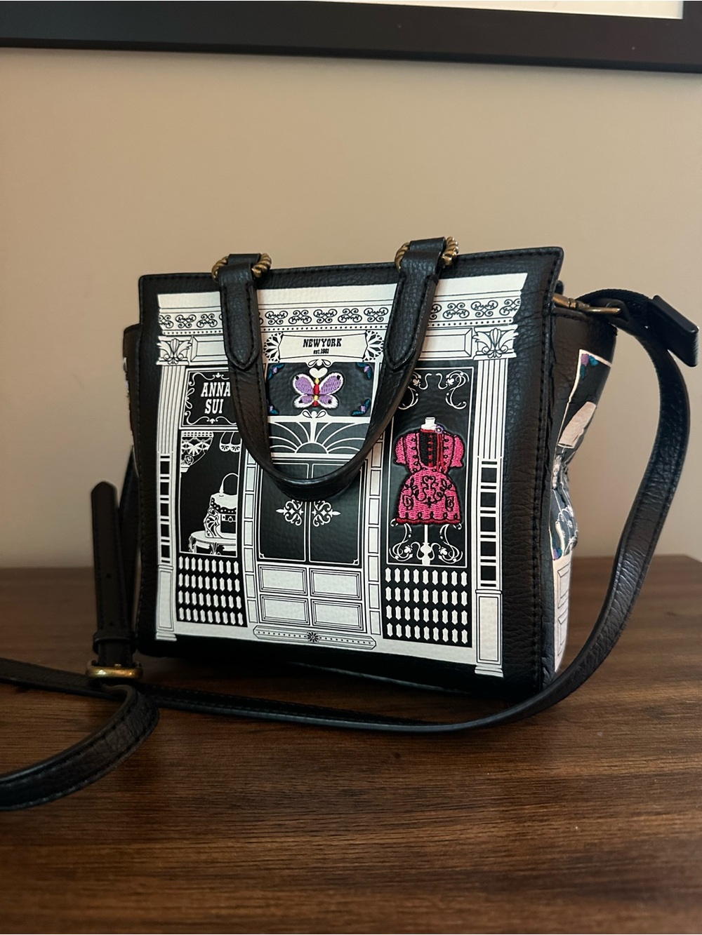Anna Sui Storefront Mini Leather Bag